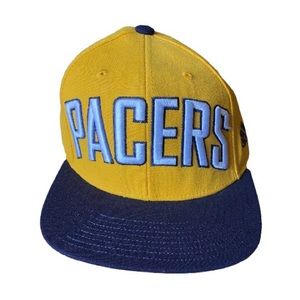 NWOT, Adidas Pacers hat, Gold and Blue, One size